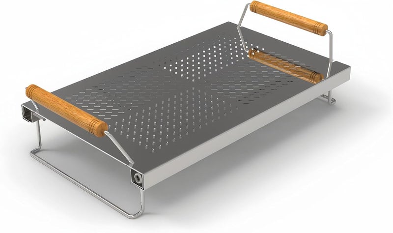 Senvasfa Adjustable Grill Warming Rack for Blackstone Flat Top Griddle 28 inch - Stainless Steel Warming Cooking Rack | Grates Grids Accessories for Weber and Most Flat Top/Table Top Griddle Grills - Image 1
